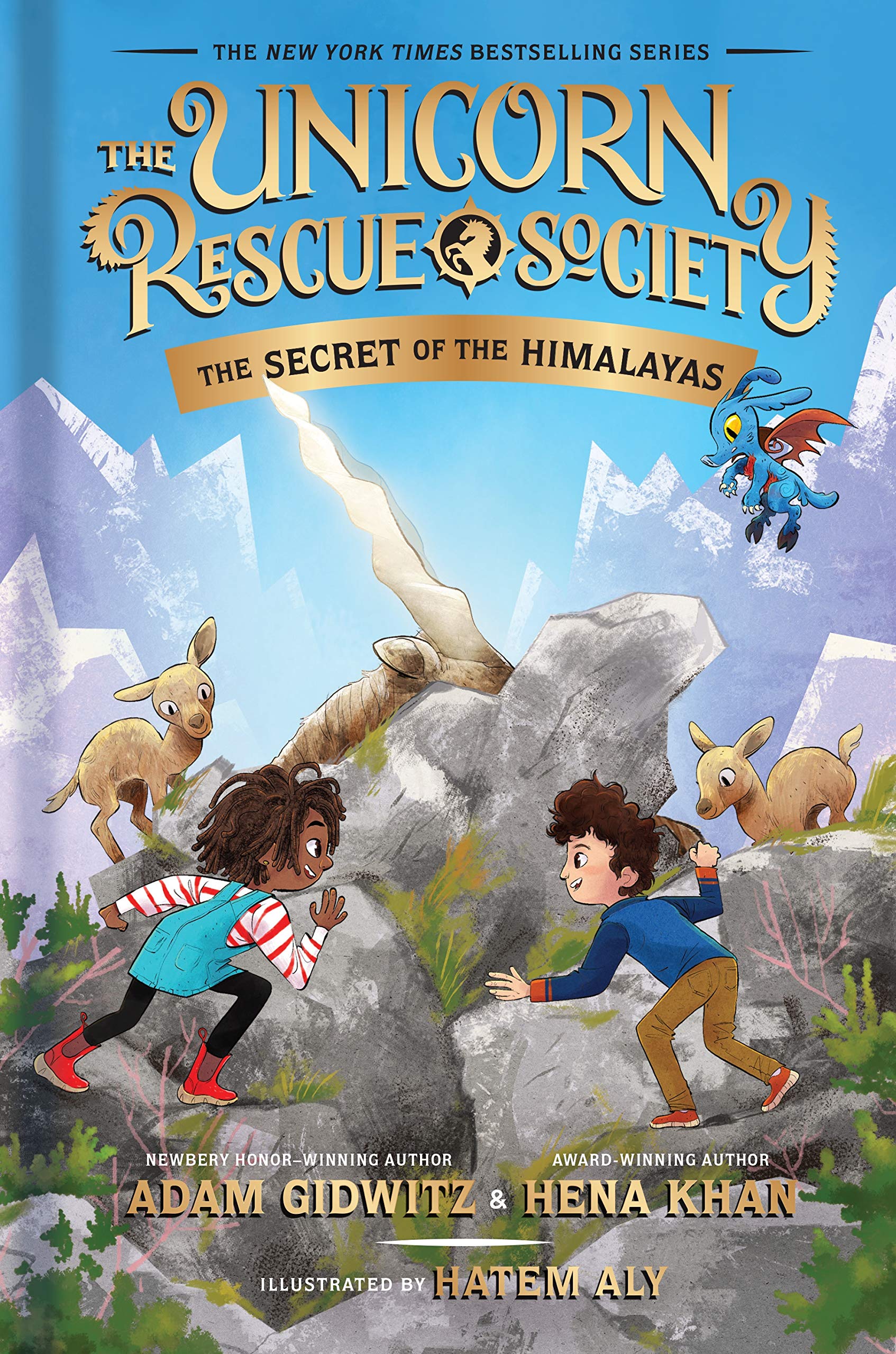 Read more about the article The Secret of the Himalayas (Unicorn Rescue Society Book 6) by Adam Gidwitz & Hena Khan