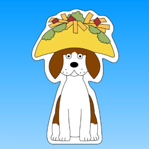 Houdini Taco Hat Sticker