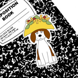 Houdini Taco Hat Sticker