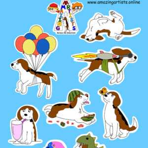 Summer Vacation Sticker Sheet