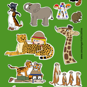 Backyard Jungle Sticker Sheet